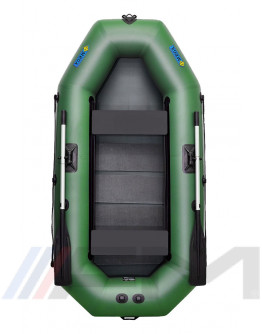 OMEGA - Надуваема гребна лодка с твърдо дъно 250 LS PS - зелена